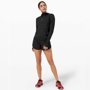 Lululemon Athletica Womens Sleek Performance 1/2 Zip Hoodie Long Sleeve Top